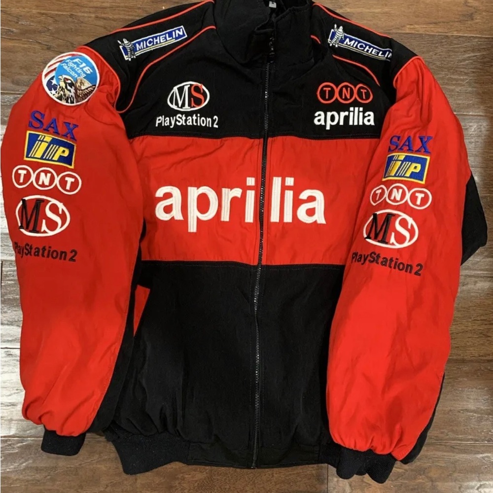 Aprilla Racing PlayStation 2 Advertising  racing Jacket Men’s Size Large